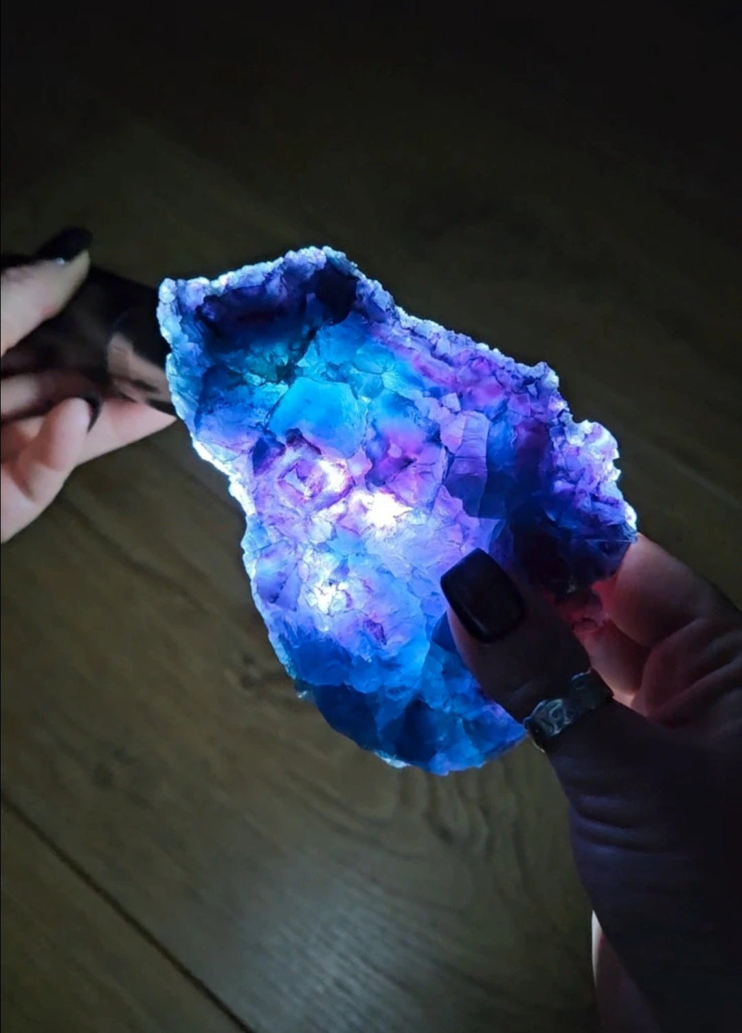 Rare Deep Blue-Purple Octahedral Fluorite Crystal Cluster – Xia Yang Mine, Fujian