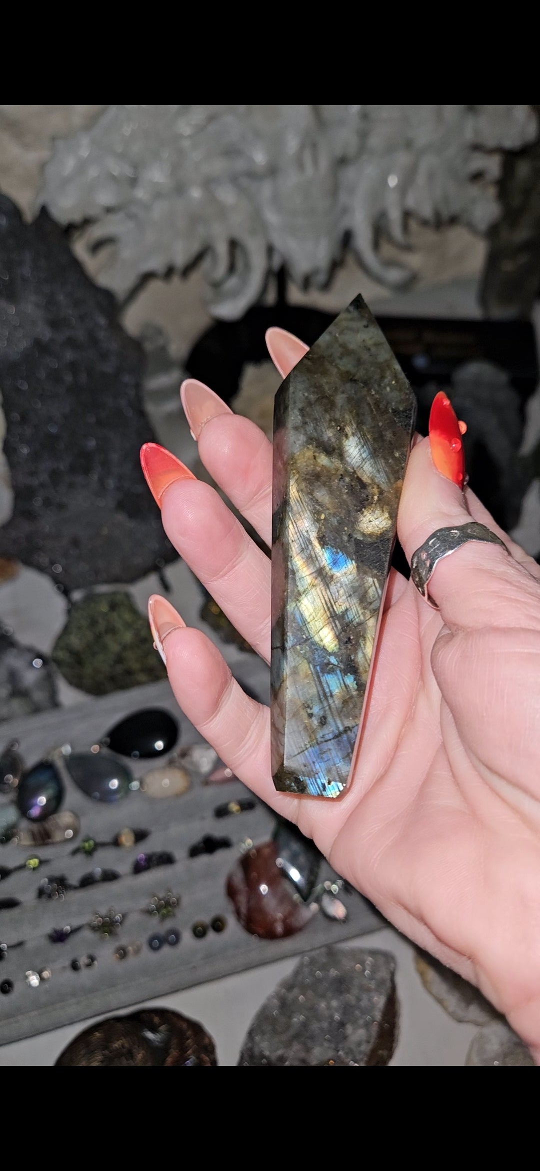 Labradorite Smoking Pipe