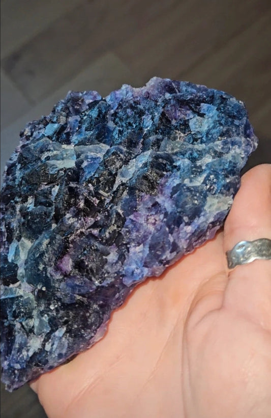 Rare Deep Blue-Purple Octahedral Fluorite Crystal Cluster – Xia Yang Mine, Fujian