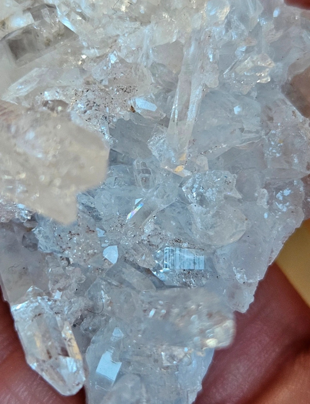 High Clarity Pink Lemurian Quartz Crystal Cluster – Natural Rainbows & Exceptional Clarity