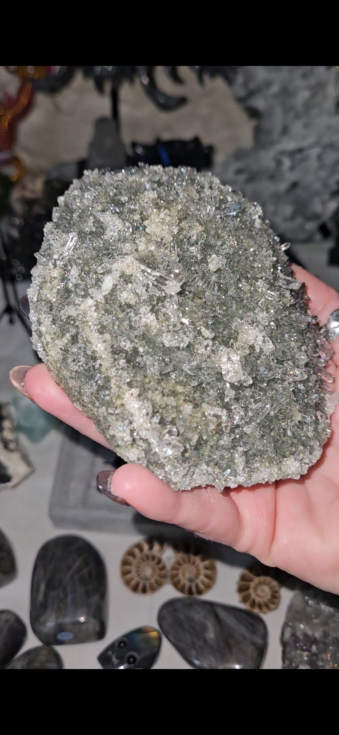 Himalayan Chlorite Quartz Specimen Mineral
