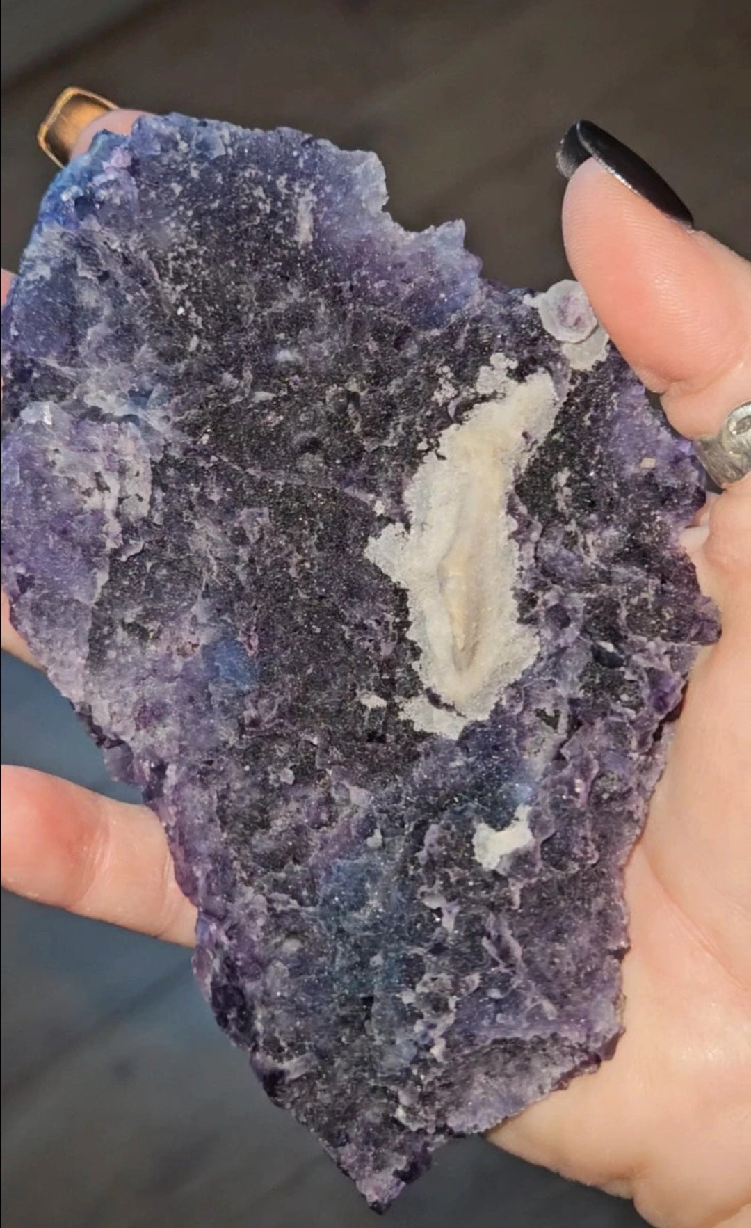 Rare Deep Blue-Purple Octahedral Fluorite Crystal Cluster – Xia Yang Mine, Fujian