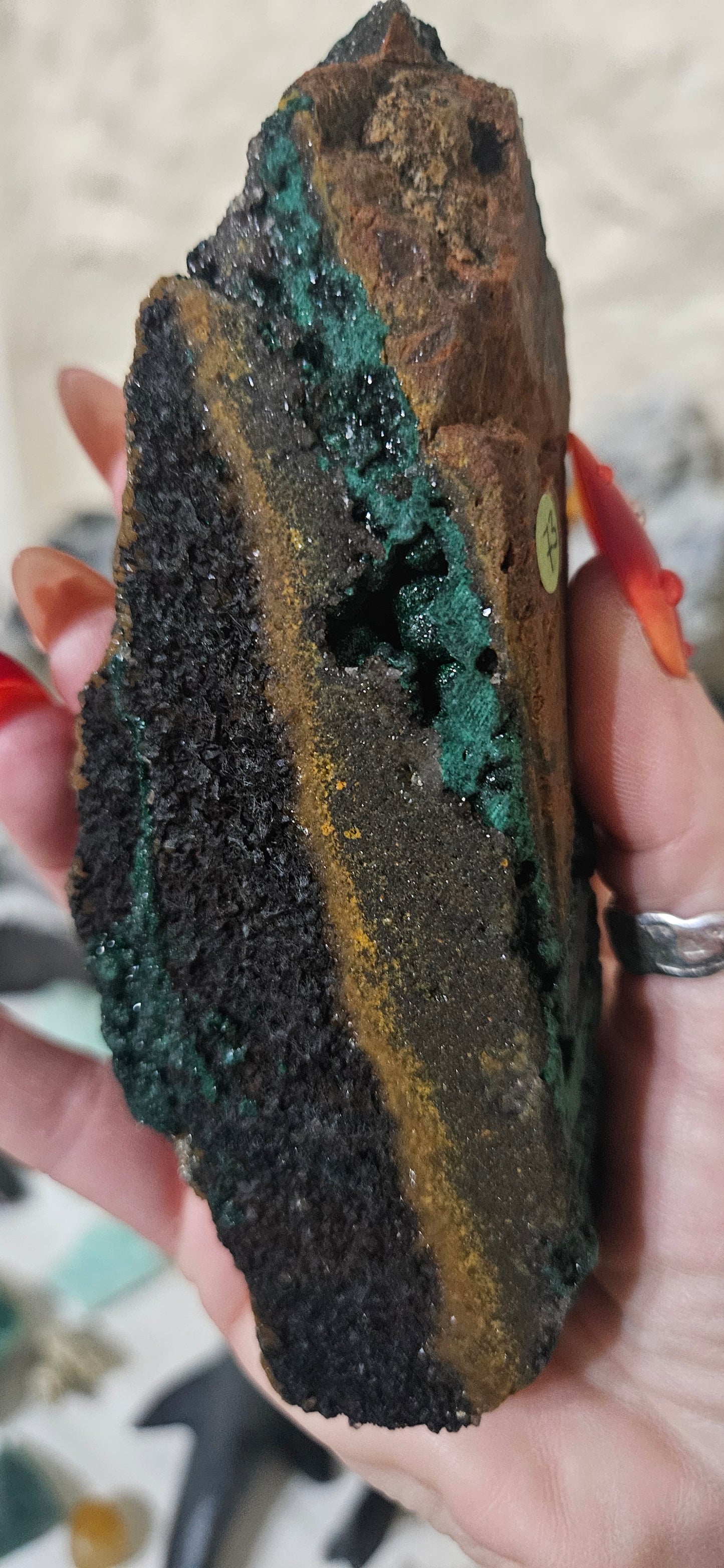 Raw Botryoidal Malachite Specimen - Natural Green Crystal Cluster from Congo - High-Grade Fibrous Mineral for Healing and Collection